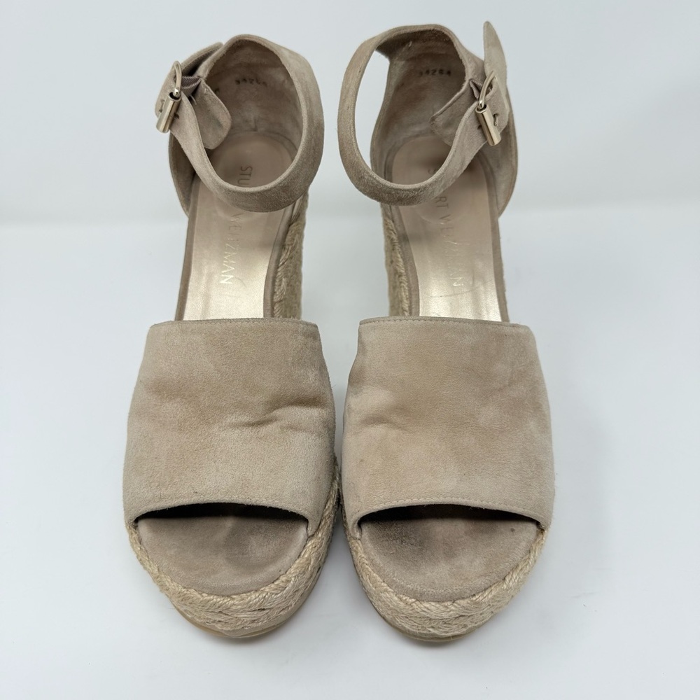 Stuart Weitzman Sohojute Wedge Sandal Sz US 9 - Picture 7 of 14